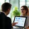 Consultant advising client on eco-friendly practices